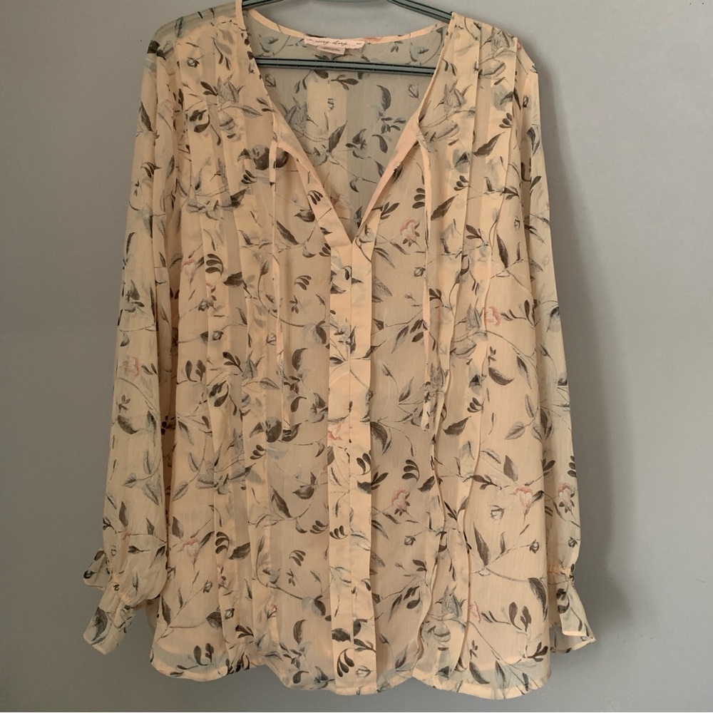 In Every Story Floral Blouse 1X